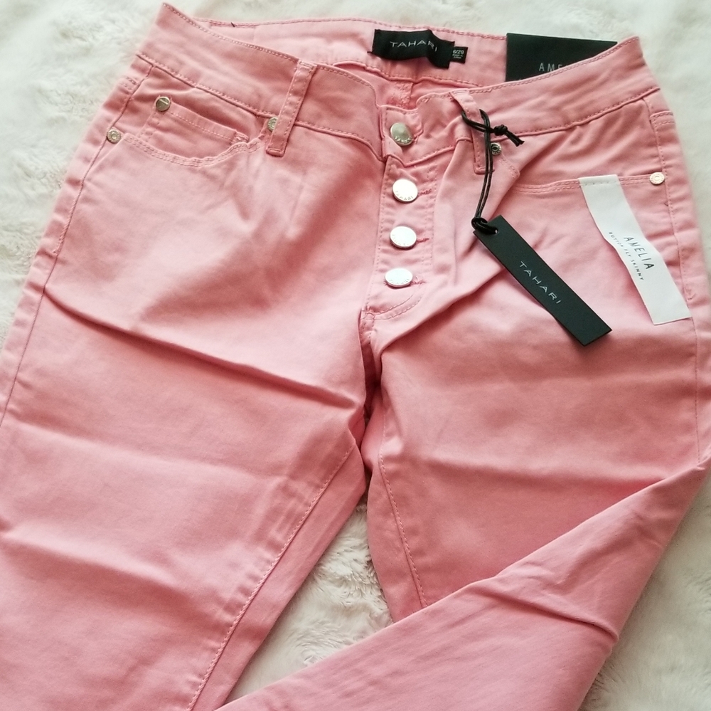 🌟HP🌟 TAHARI Amelia Button Fly Skinny Jeans